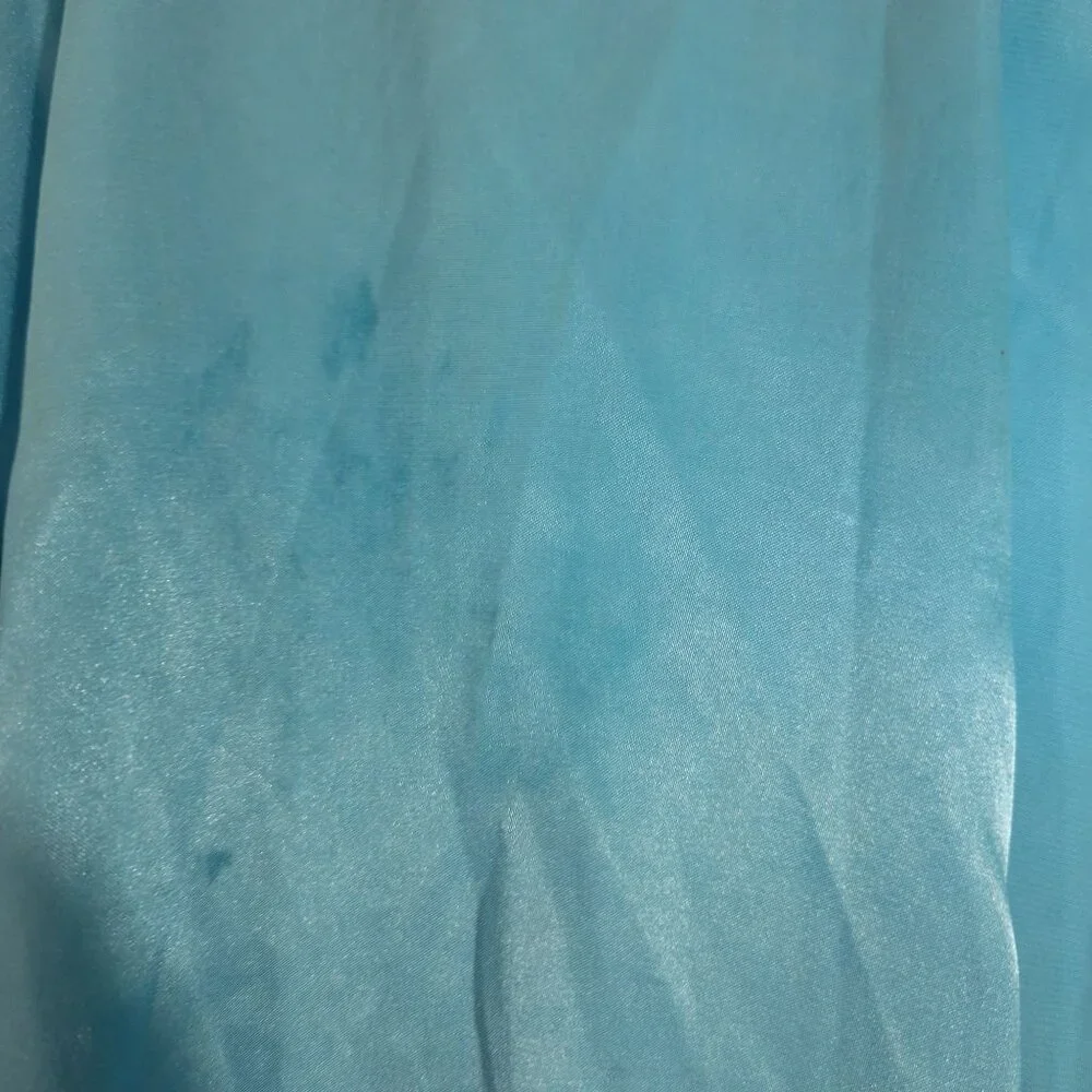 Vintage Adonna Teal Satin Robe